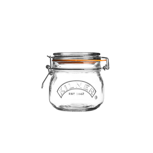 Round Clip Top Jar, 500ml