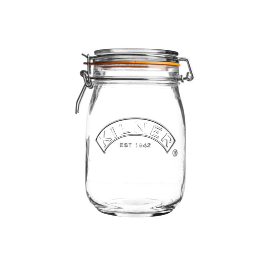 Round Clip Top Jar, 1 Litre