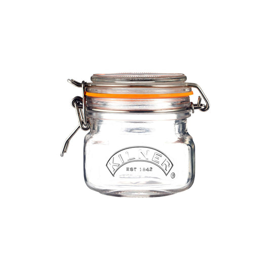 Square Clip Top Jar, 250ml / 9 x 8.5cm