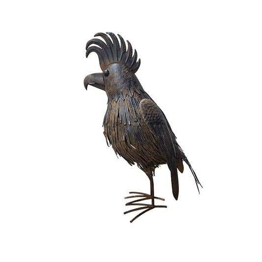 Rustic Cockatoo Garden Statue 49.5x19x58cm