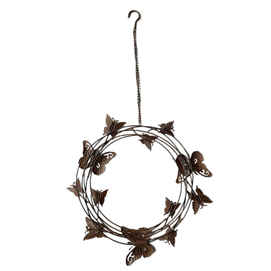 Hanging Circle of Butterflies on Chain 36.5x2x36.5cm-75cm