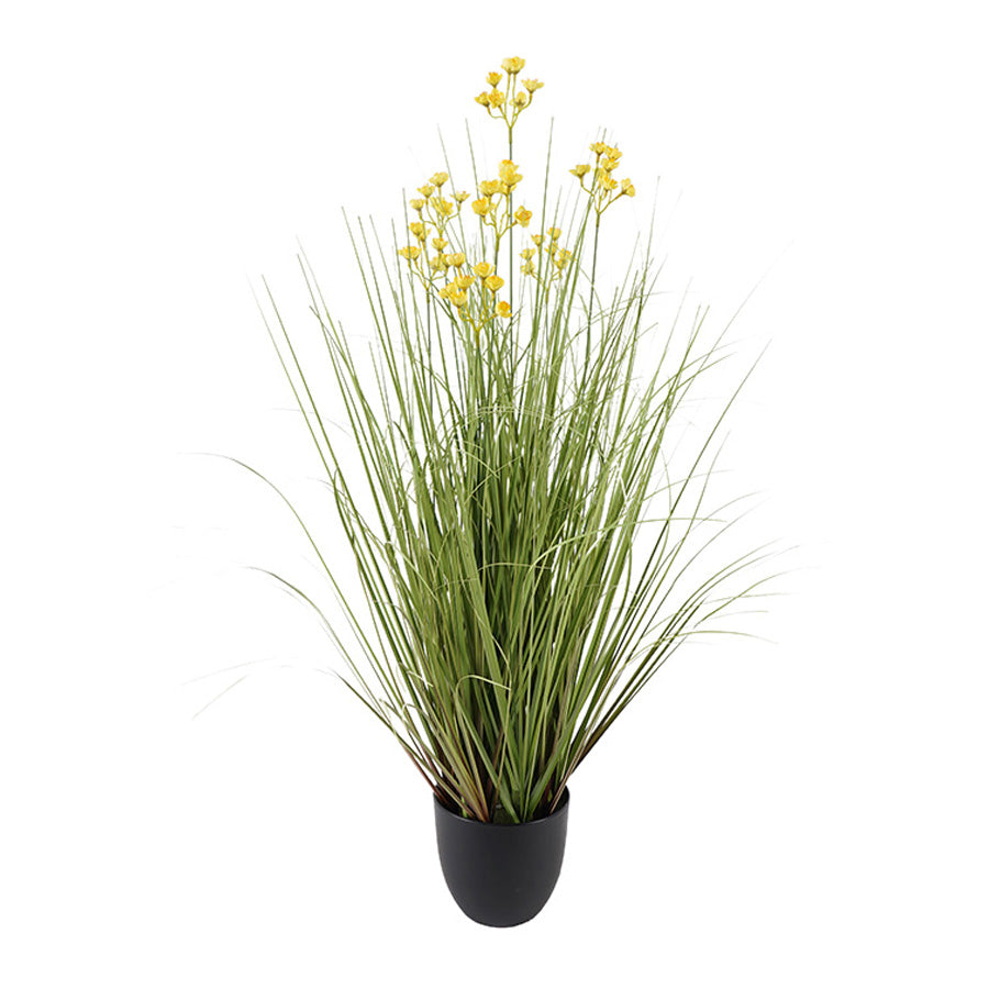 Potted Artificial Grassy Spring Wildflower 50x50x85cm