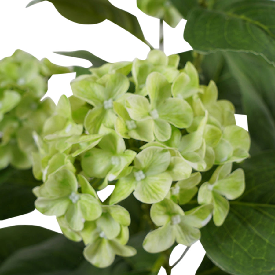 Potted Artificial Green Hydrangea 35x35x50cm