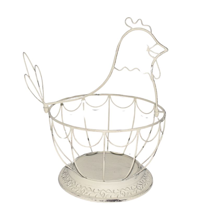 Chicken Shape Footed Bowl/Basket 30x25x25.5cm