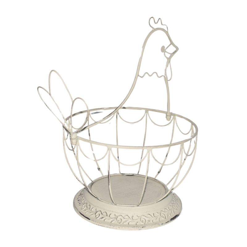 Chicken Shape Footed Bowl/Basket 30x25x25.5cm