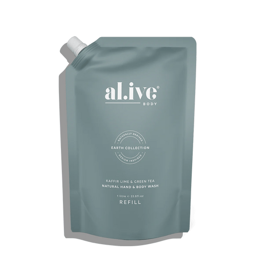 1 Ltr Wash Refill - Kaffir Lime & Green Tea