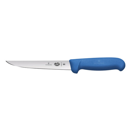 Fibrox Boning Knife, 15cm, Straight Wide Blade - 15cm - Blue