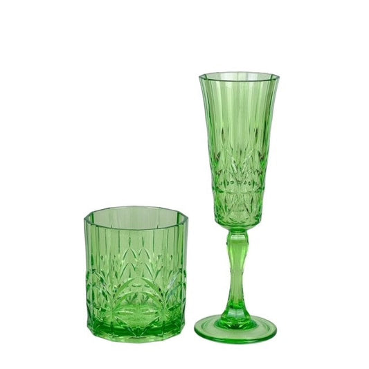 13Tgreen Acrylic Crystal Cut Tumbler: Jade Green