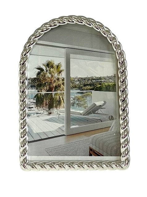 152Q Silver Twist Braid Arch Frame 4X6"
