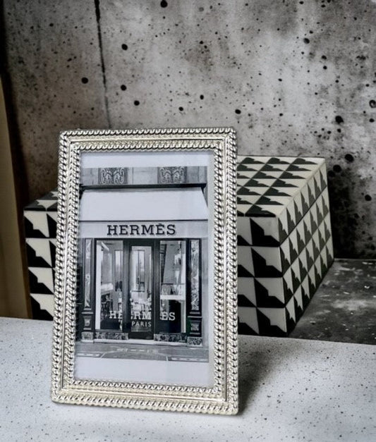 152G - Silver Plated Double Twist Frame 5X7