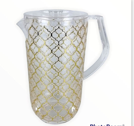 15F - Gold Lattice Style Water Jug