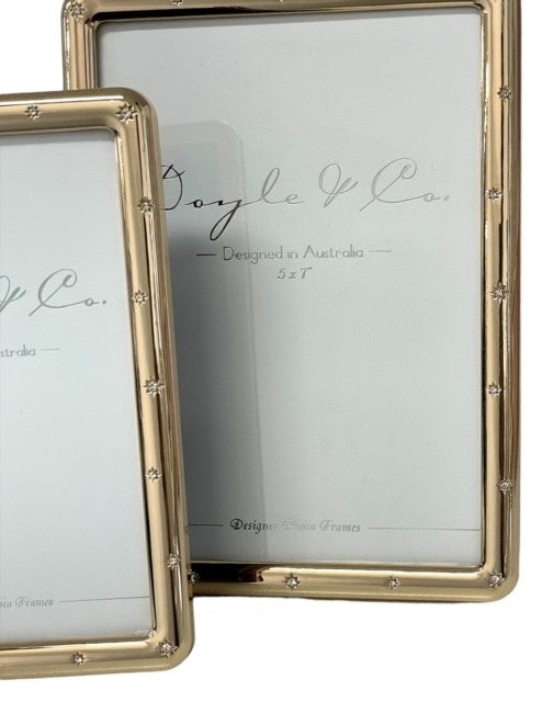 Gold Frame With Scatter  Diamonties