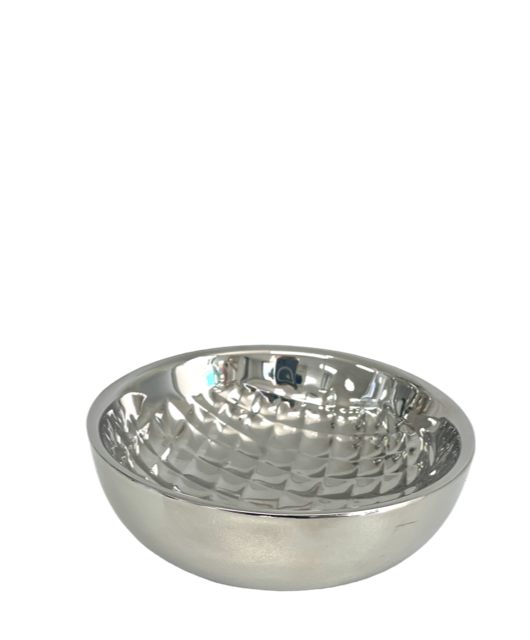 198J - Small Square Pattern Round Bowl 10Cm