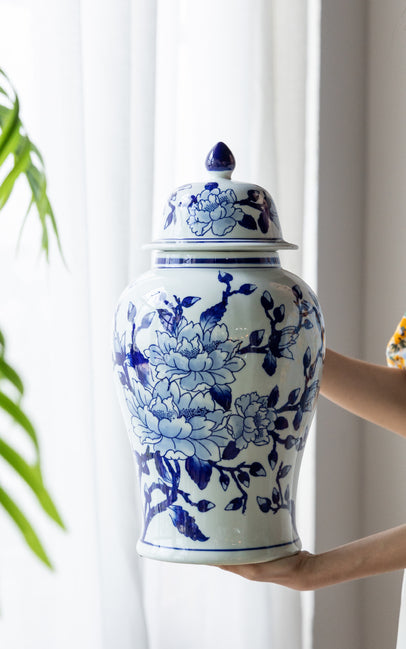 Magnolia Ginger Jar Tall 45.7Cmh Inspiration From Ming Dynasty