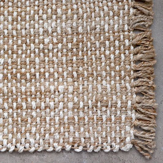 Sutton Natural/White Jute Rug