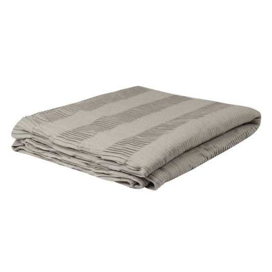 Ripple Pale Grey Throw