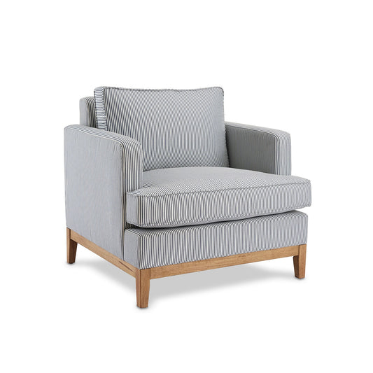 Morris Blue Stripe Occasional Chair