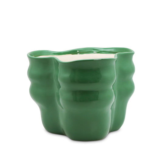 August Wavy Green Planter