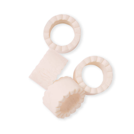 Aries 粉色扇贝餐巾环套装