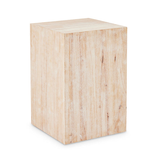 Maeve Whitewash Side Table L40Xw40Xh60Cm