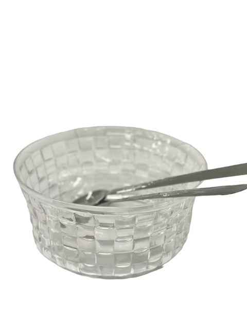 24Clear - Clear Checker Salad Bowl