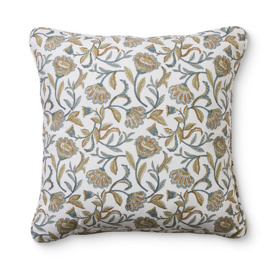 Summer Garden Multi Block Print Cushion 50Cm