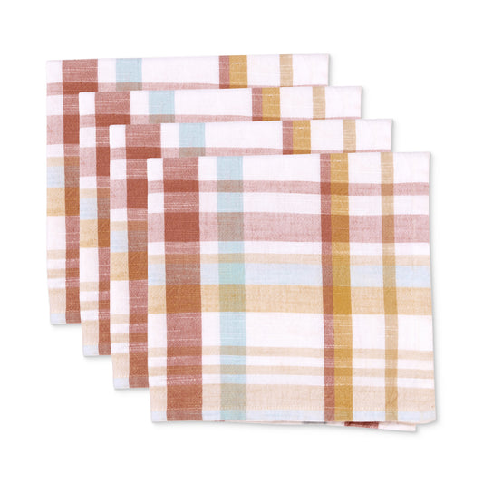 Tasman Multi Check Napkin Set 4