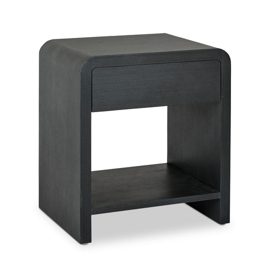 Nolan Black Bedside Table