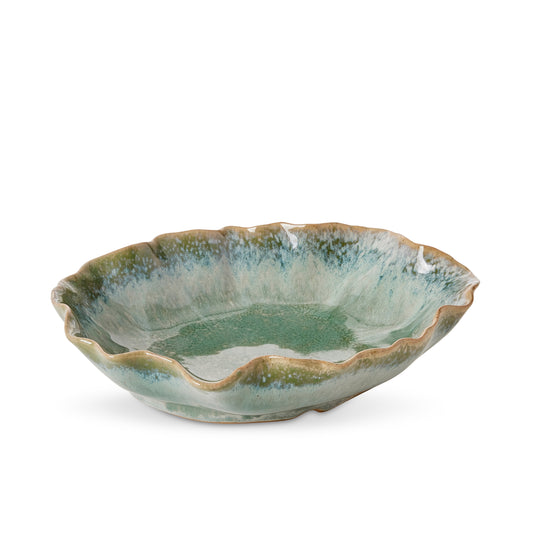 Alba Green Glazed Decorative Plate
