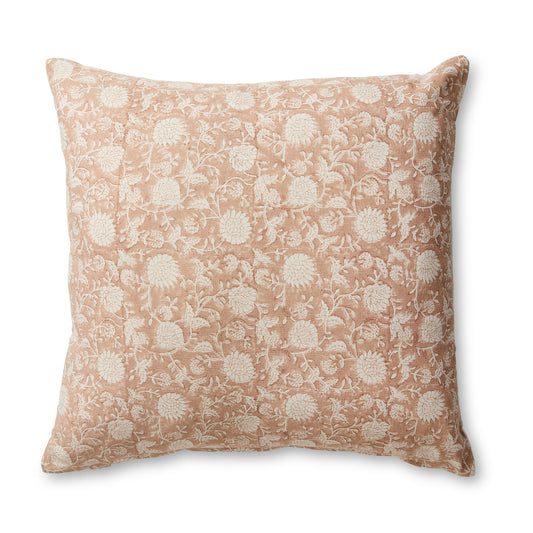 Delilah Rust Block Print Cushion