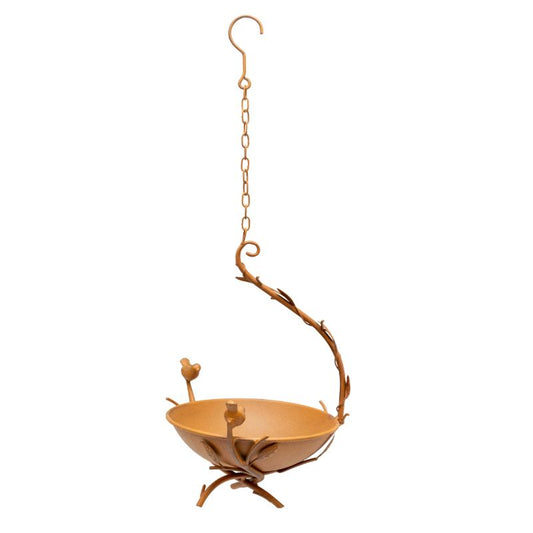 Hanging Birdfeeder on Branch w/2 Birds 21x20x29-51cm