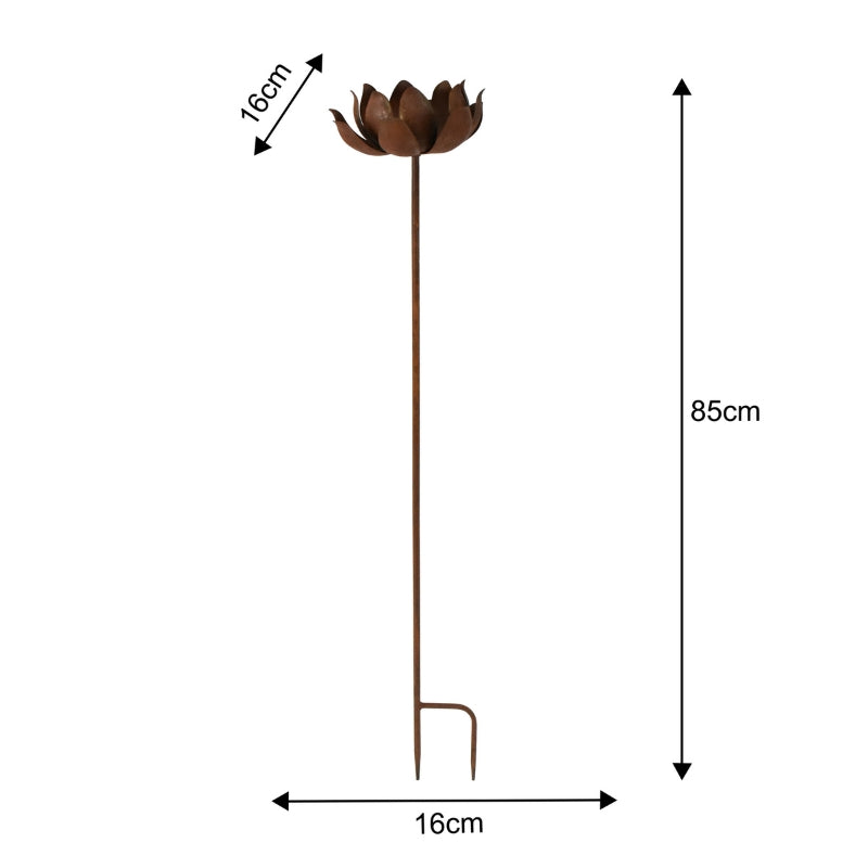 85cm Outdoor Garden Stake Flower Candleholder 16x16x85cm