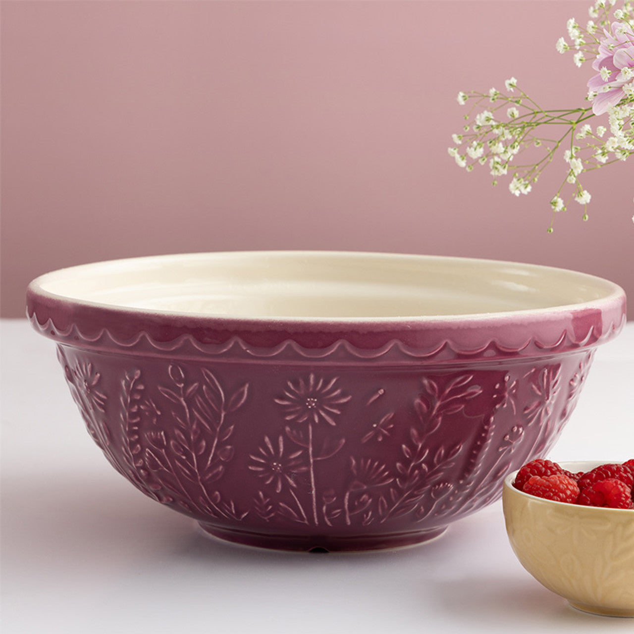 In The Meadow Purple Daisy Mixing Bowl, 26cm / 2.7 Litre