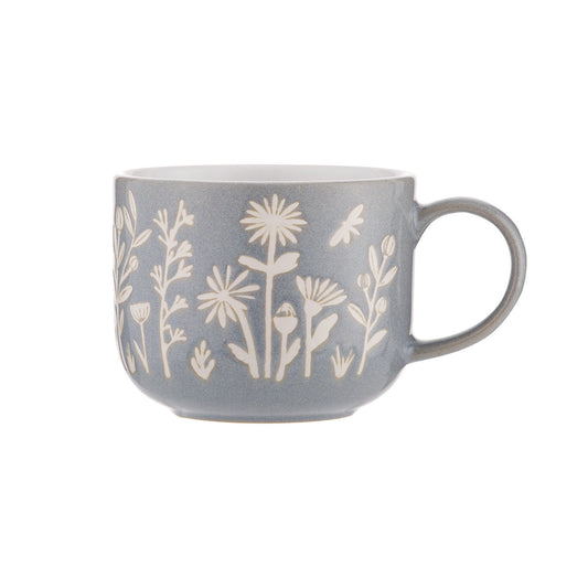 In the Meadow Blue Daisy Mug, 400ml