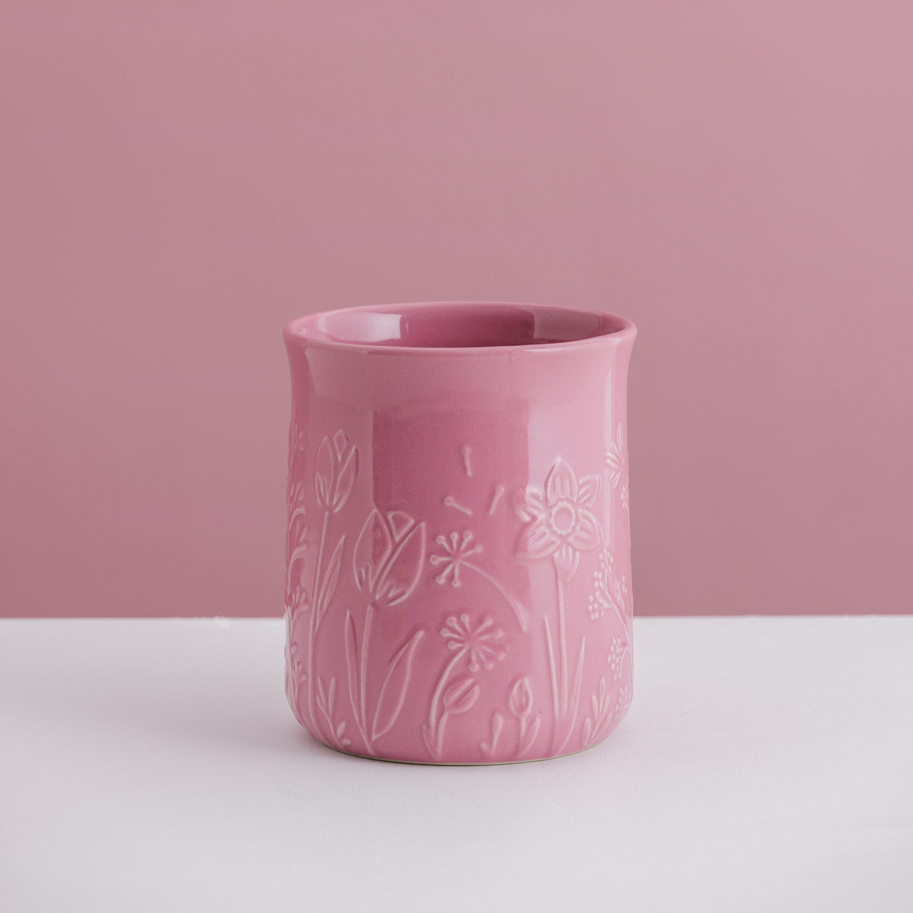 In The Meadow Pink Utensil Pot, 15 x 12.5cm / 1.3