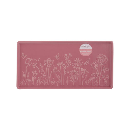 In The Meadow Pink Rectangle Platter, 30 x 15 x 2cm