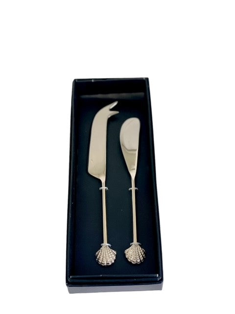 28D - Shell Des Cheese Set 2 Black Gift Box