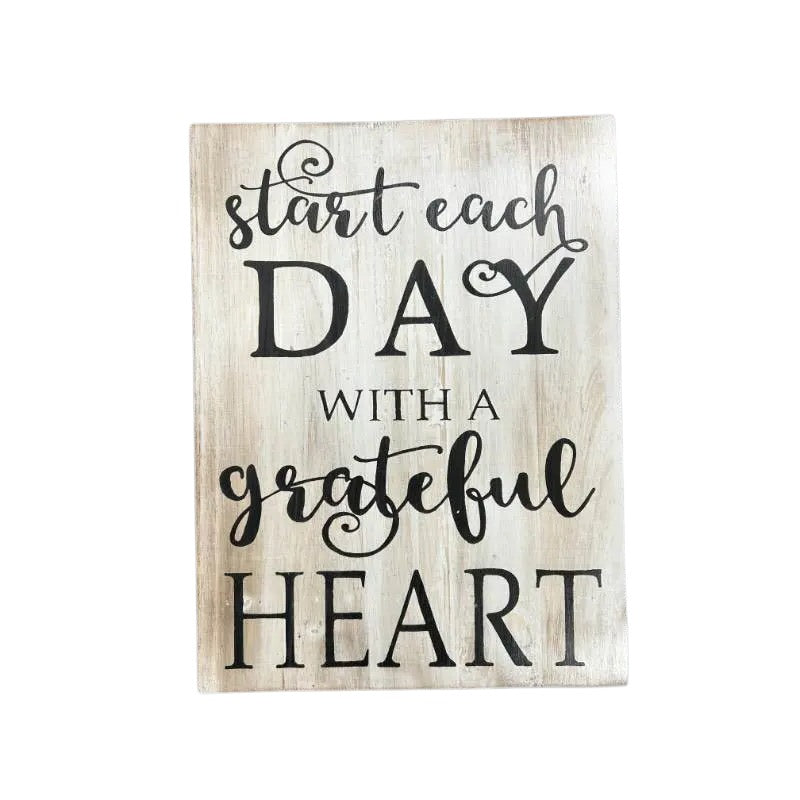 Grateful Heart Wall Art 30x3x40cm