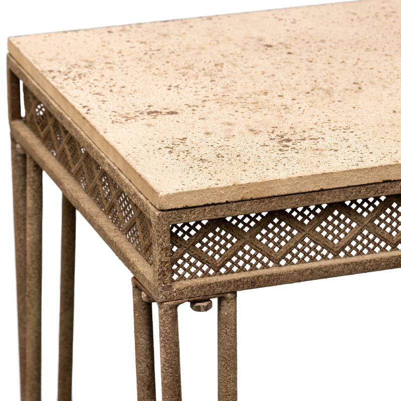 Vintage Style French Country Console Table 118x40x75cm