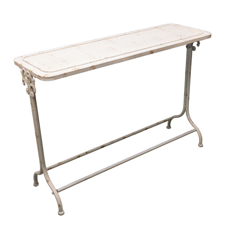 Distressed Finish French Provincial metal Console Table 110x35x78cm