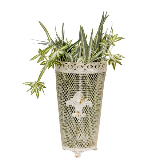 French Provinicial Dry-Flower Vase w/Fleur-de-lis 18x18x33.5cm