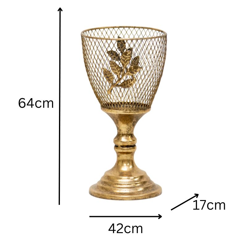 Lustre 'Goblet' Candleholder 12x12x23cm