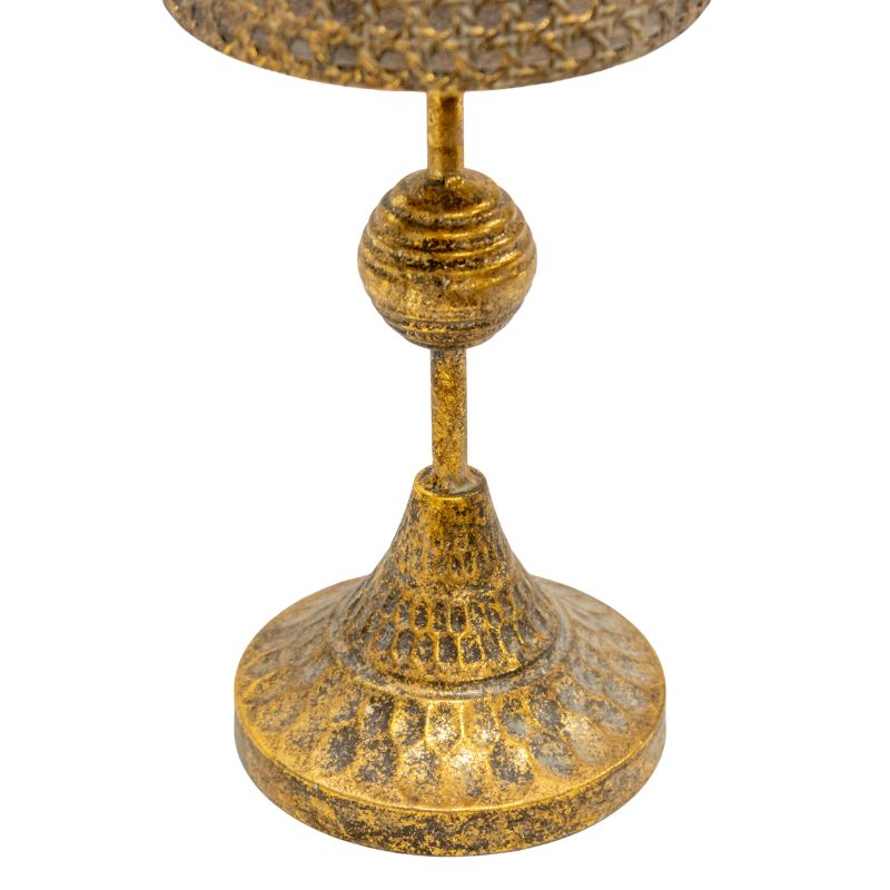 Lustre Tall Stemmed Pillar Candleholder 15.5x15.5x45cm