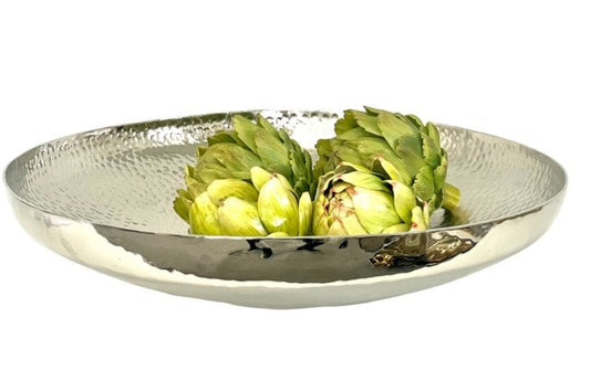391J - Hammer Centre Piece Bowl Shiny/Matt 44Cm