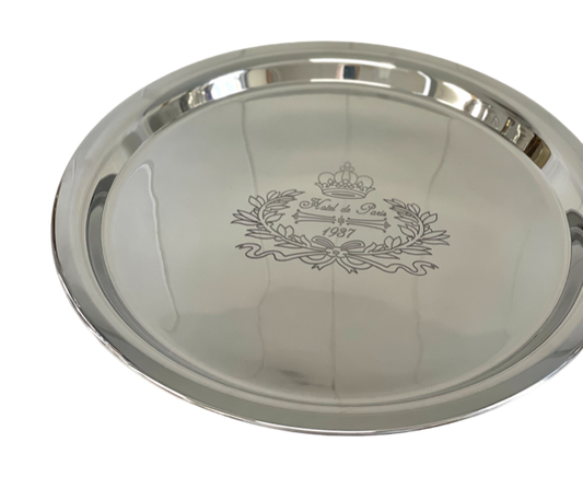 391B - Hotel De Paris Round Tray