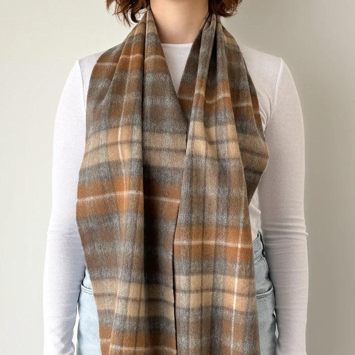 Buchanan Natural - Scottish Tartan - Lambswool Scarf