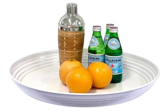 400R Bamboo Large Service Platter White 47Cm