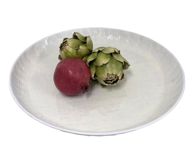 400S Bamboo Large Service Platter White 41Cm