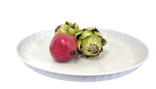 400S Bamboo Large Service Platter White 41Cm