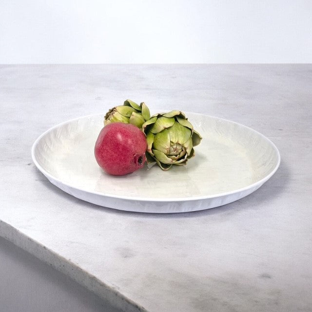 400S Bamboo Large Service Platter White 41Cm